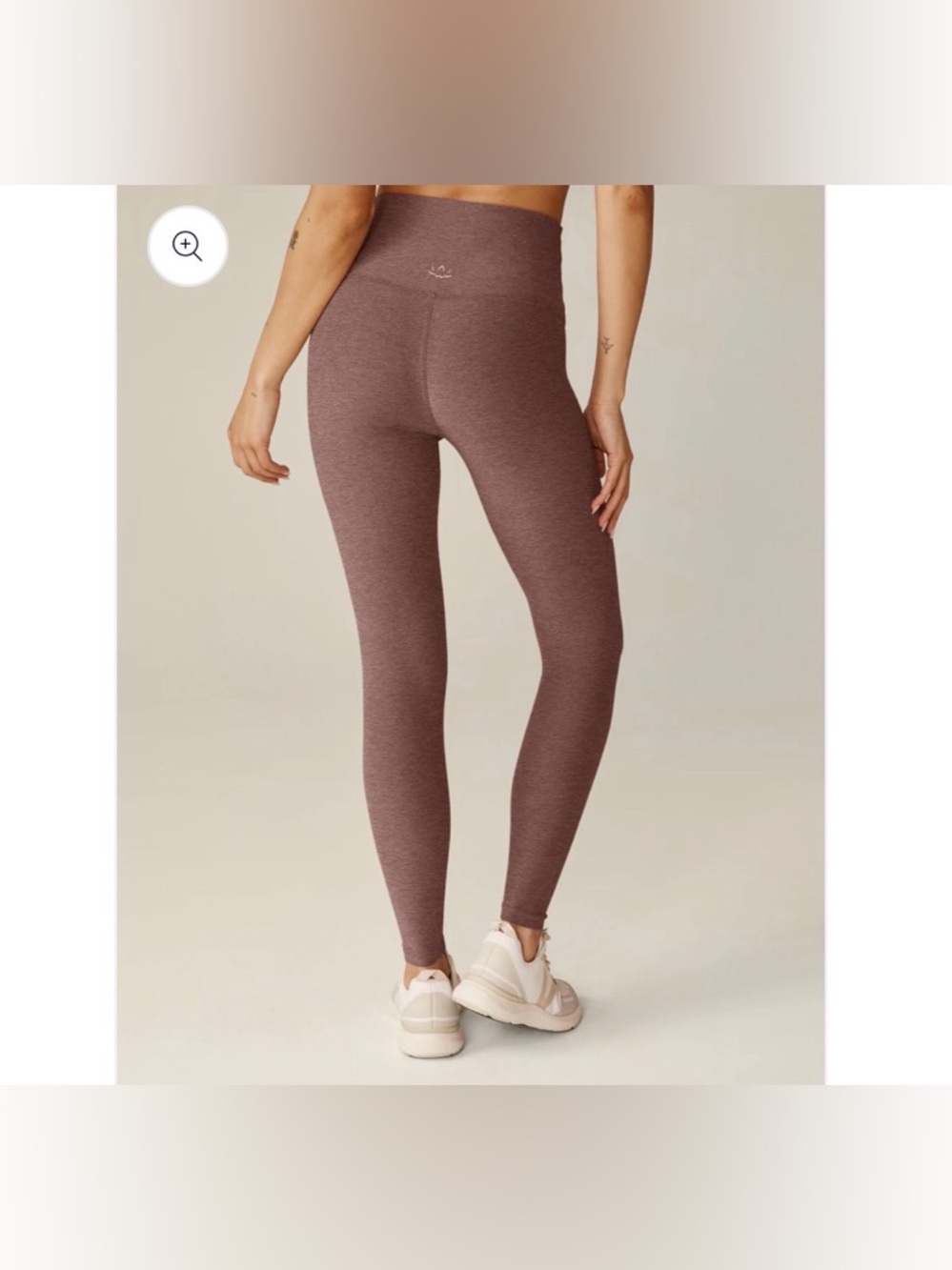 Beyond Yoga Spacedye Caught In The Midi High Waisted Legging Rose Brush Heather - Picture 2 of 9